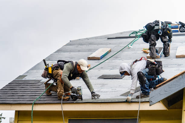 Professional Gutter Installation technician working in Cushing, OK